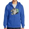 Tall Essential Fleece Full Zip Hooded Sweatshirt Thumbnail
