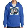 Tall Essential Fleece Full Zip Hooded Sweatshirt Thumbnail