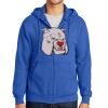 Tall Essential Fleece Full Zip Hooded Sweatshirt Thumbnail