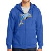 Tall Essential Fleece Full Zip Hooded Sweatshirt Thumbnail