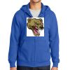 Tall Essential Fleece Full Zip Hooded Sweatshirt Thumbnail