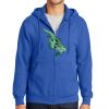 Tall Essential Fleece Full Zip Hooded Sweatshirt Thumbnail