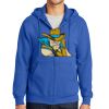 Tall Essential Fleece Full Zip Hooded Sweatshirt Thumbnail