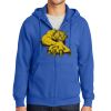 Tall Essential Fleece Full Zip Hooded Sweatshirt Thumbnail