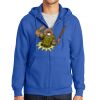 Tall Essential Fleece Full Zip Hooded Sweatshirt Thumbnail