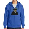 Tall Essential Fleece Full Zip Hooded Sweatshirt Thumbnail