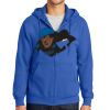 Tall Essential Fleece Full Zip Hooded Sweatshirt Thumbnail