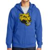 Tall Essential Fleece Full Zip Hooded Sweatshirt Thumbnail