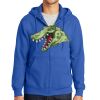 Tall Essential Fleece Full Zip Hooded Sweatshirt Thumbnail