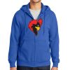 Tall Essential Fleece Full Zip Hooded Sweatshirt Thumbnail