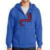 Tall Essential Fleece Full Zip Hooded Sweatshirt Thumbnail