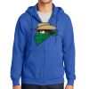 Tall Essential Fleece Full Zip Hooded Sweatshirt Thumbnail