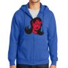 Tall Essential Fleece Full Zip Hooded Sweatshirt Thumbnail