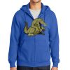 Tall Essential Fleece Full Zip Hooded Sweatshirt Thumbnail