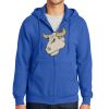 Tall Essential Fleece Full Zip Hooded Sweatshirt Thumbnail
