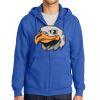 Tall Essential Fleece Full Zip Hooded Sweatshirt Thumbnail