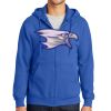 Tall Essential Fleece Full Zip Hooded Sweatshirt Thumbnail