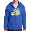 Tall Essential Fleece Full Zip Hooded Sweatshirt Thumbnail