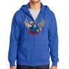 Tall Essential Fleece Full Zip Hooded Sweatshirt Thumbnail