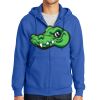 Tall Essential Fleece Full Zip Hooded Sweatshirt Thumbnail