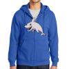 Tall Essential Fleece Full Zip Hooded Sweatshirt Thumbnail