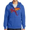 Tall Essential Fleece Full Zip Hooded Sweatshirt Thumbnail