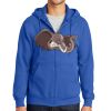Tall Essential Fleece Full Zip Hooded Sweatshirt Thumbnail