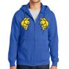 Tall Essential Fleece Full Zip Hooded Sweatshirt Thumbnail