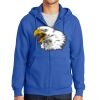 Tall Essential Fleece Full Zip Hooded Sweatshirt Thumbnail