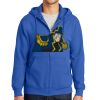 Tall Essential Fleece Full Zip Hooded Sweatshirt Thumbnail