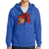 Tall Essential Fleece Full Zip Hooded Sweatshirt Thumbnail