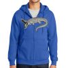 Tall Essential Fleece Full Zip Hooded Sweatshirt Thumbnail