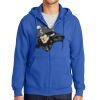 Tall Essential Fleece Full Zip Hooded Sweatshirt Thumbnail