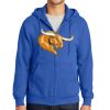 Tall Essential Fleece Full Zip Hooded Sweatshirt Thumbnail