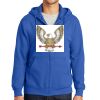 Tall Essential Fleece Full Zip Hooded Sweatshirt Thumbnail