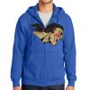 Tall Essential Fleece Full Zip Hooded Sweatshirt Thumbnail