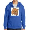 Tall Essential Fleece Full Zip Hooded Sweatshirt Thumbnail