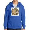 Tall Essential Fleece Full Zip Hooded Sweatshirt Thumbnail