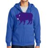Tall Essential Fleece Full Zip Hooded Sweatshirt Thumbnail