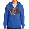 Tall Essential Fleece Full Zip Hooded Sweatshirt Thumbnail