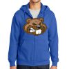 Tall Essential Fleece Full Zip Hooded Sweatshirt Thumbnail