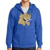 Tall Essential Fleece Full Zip Hooded Sweatshirt Thumbnail