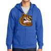 Tall Essential Fleece Full Zip Hooded Sweatshirt Thumbnail