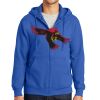 Tall Essential Fleece Full Zip Hooded Sweatshirt Thumbnail