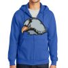 Tall Essential Fleece Full Zip Hooded Sweatshirt Thumbnail