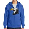 Tall Essential Fleece Full Zip Hooded Sweatshirt Thumbnail