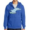 Tall Essential Fleece Full Zip Hooded Sweatshirt Thumbnail