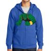 Tall Essential Fleece Full Zip Hooded Sweatshirt Thumbnail