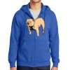 Tall Essential Fleece Full Zip Hooded Sweatshirt Thumbnail