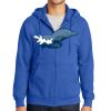 Tall Essential Fleece Full Zip Hooded Sweatshirt Thumbnail